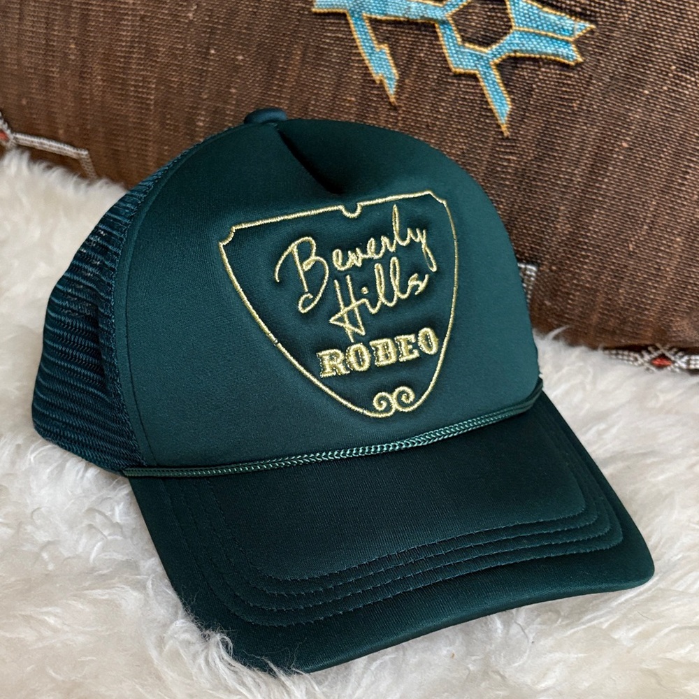 First Class Cowboys Beverly Hills Rodeo Green Trucker Hat